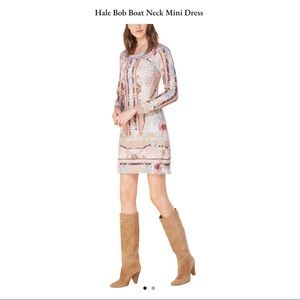 Hale Bob Boat Neck Mini Dress